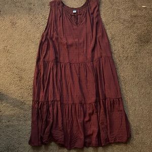 Burgundy dress
